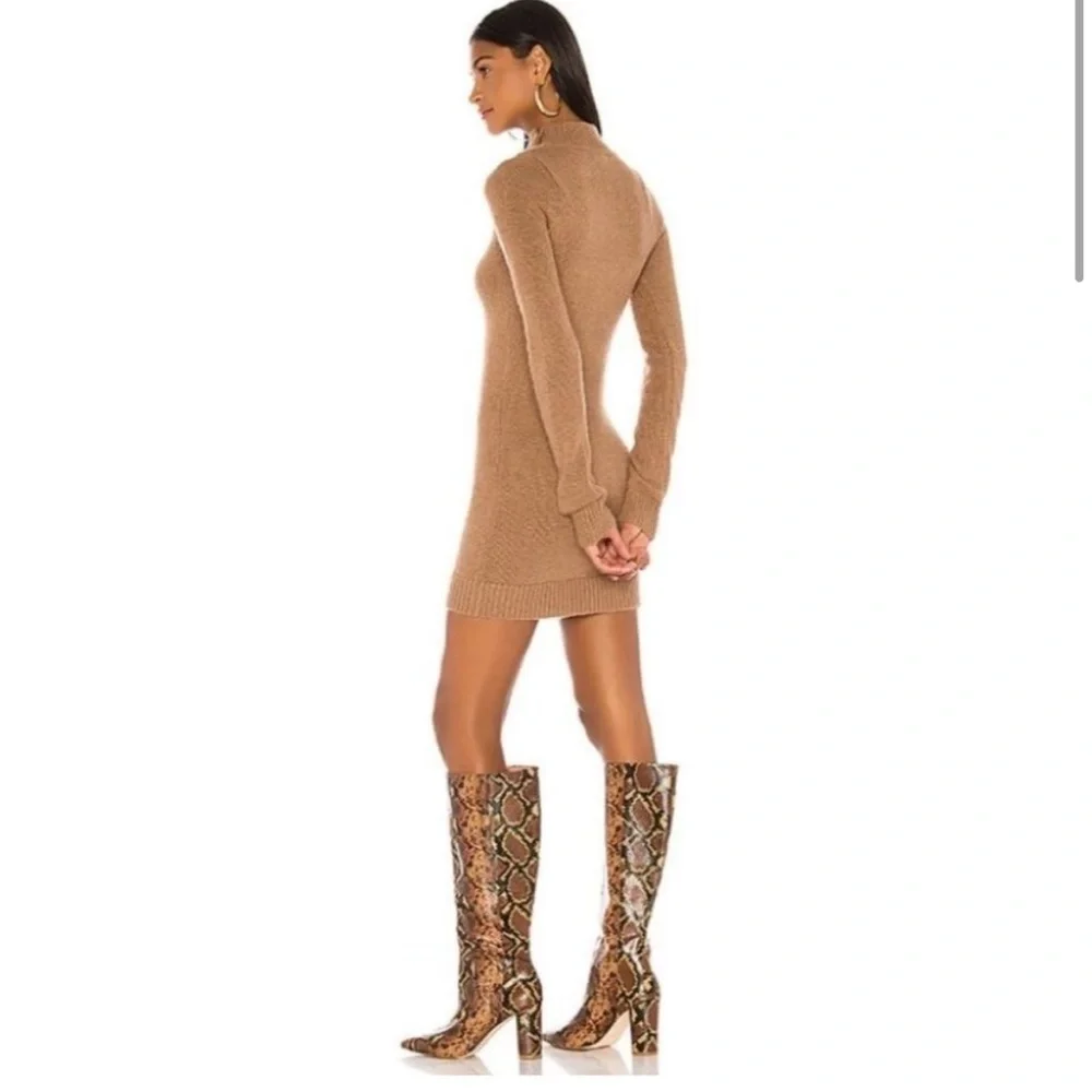 Lovers & Friends Anthea Sweater Dress in Camel - Picture 5 of 6